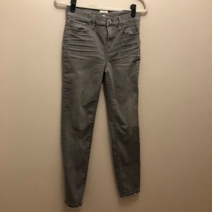 J Crew Gray Lookout High Rise Skinny